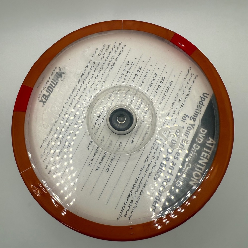 Memorex 50 Pack DVD R Recordable Discs 16X Speed for Computer Home Vid. Recorder - Picture 4 of 4